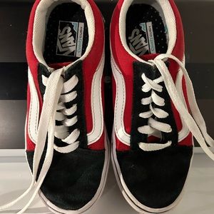 Kids VANS Red White Black